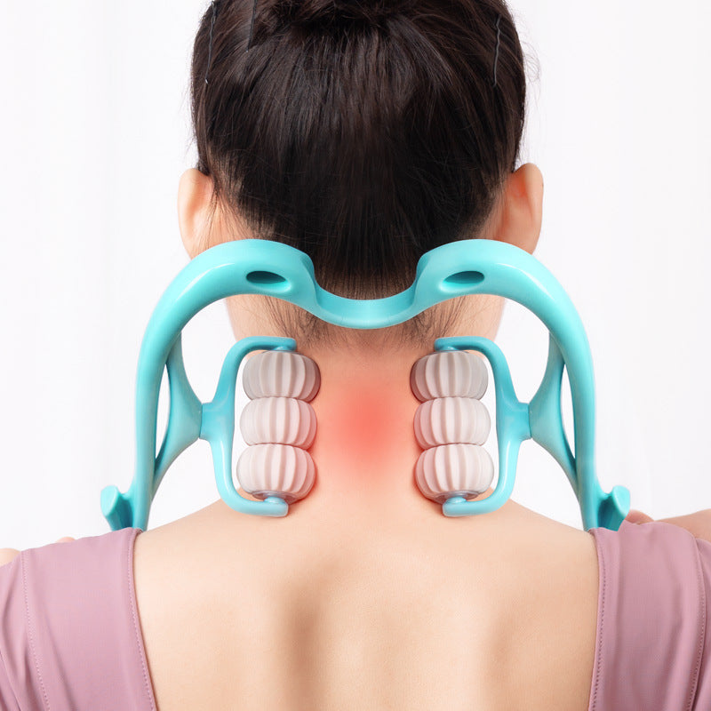 6-Wheel Manual Neck Massager – Instant Pain Relief
