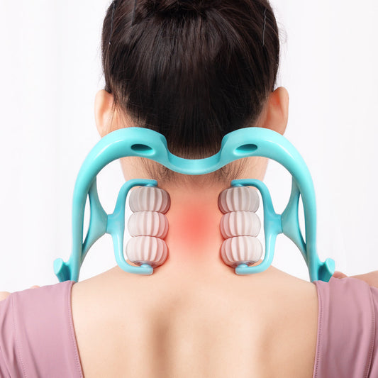 6-Wheel Manual Neck Massager – Instant Pain Relief